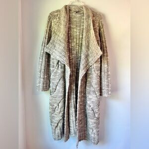 Eileen Fisher Chunky Cable Knit Duster Cardigan
